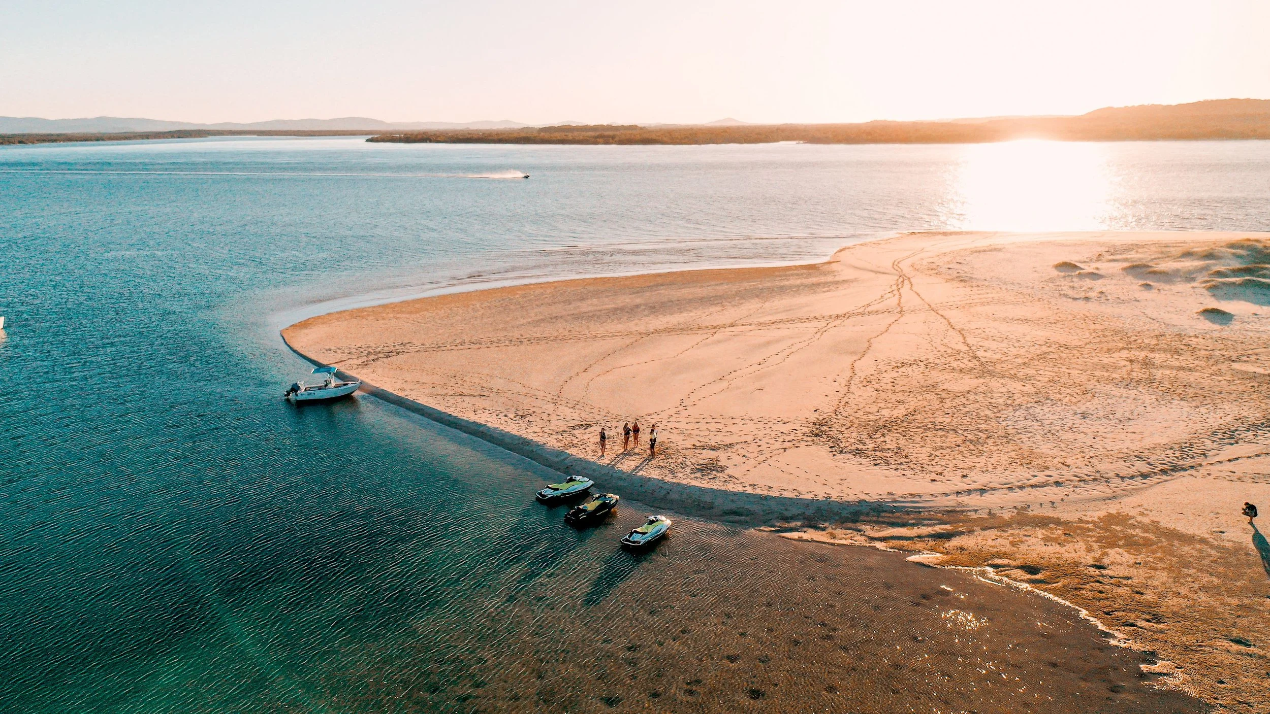 Jetskis on beautiful Queensland beach